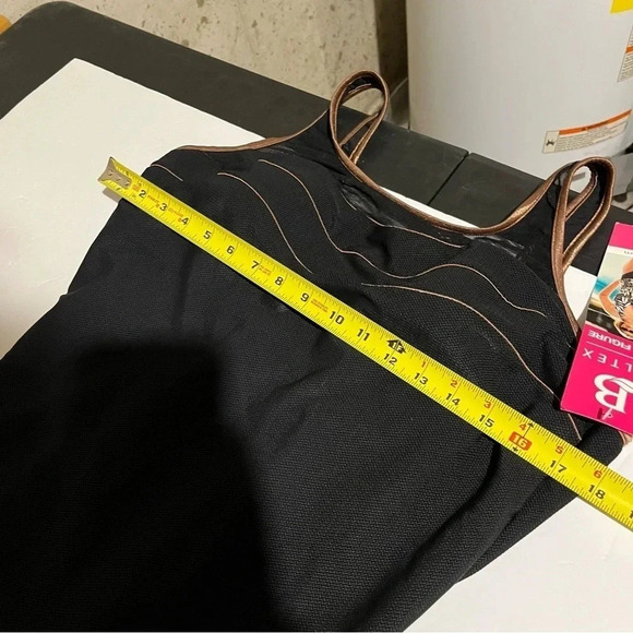 Baltex Full Figure One Piece Swim Suit NWT Size 22W Black Thick Straps Padded - Picture 9 of 11